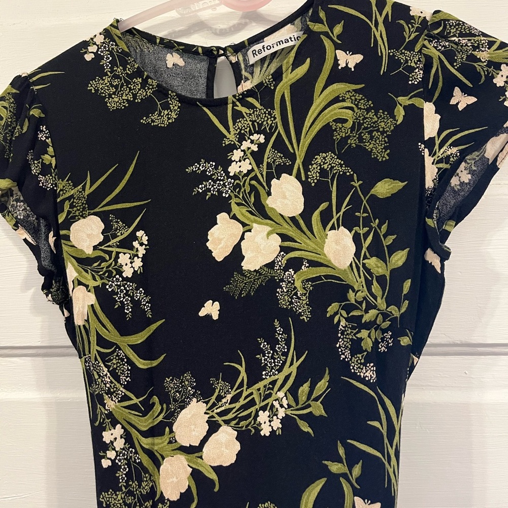 Reformation Midi Gavin Dress in Anastasia